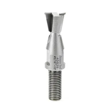 Amana 45839 Carbide Tipped Dovetail for Brookman Machines 10 Deg Angle x 9/16 D x 3/8 BSF Shank