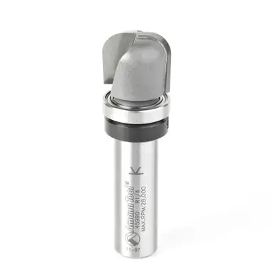 Amana 45990 Carbide Tipped Bowl & Tray 1/4 R x 3/4 D x 5/8 CH x 1/2" Shank w/ Upper Ball Bearing