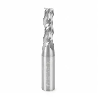 Amana 46114 CNC Spiral Plunge 3/8 D x 1-1/4 CH x 1/2 Shank x 3" Up-Cut, 3-Flute Router Bit