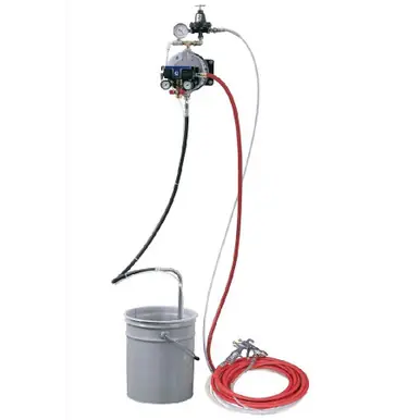 GRACO 233491 - Triton 1 1 Aluminum Spray Package, Wall Mount, 60 PSI Air Regulator & Fluid Hoses,