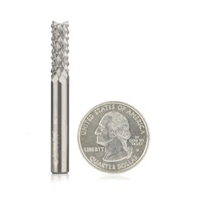 Amana 46112 Abrasive Type Plunge Diamond Pattern, Plastic Cutting 1/4 D x 3/4 CH x 1/4 Shank x 2"