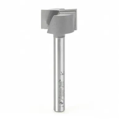 Amana 45560 Carbide Tipped Bottom Cleaning 3/4 D x 7/16 CH x 1/4" Shank Upshear Design Router Bit