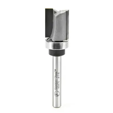 Amana 45470 Carbide Tipped Straight Plunge 5/8 D x 3/4 CH x 1/4" Shank w/ Upper Ball Bearing Router