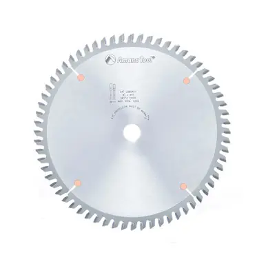 Amana LB86401 Carbide Tipped Non-Melt Plastic 8" D x 64T M-TCG, -2 Deg, 5/8 Bore, Circular Saw Blade