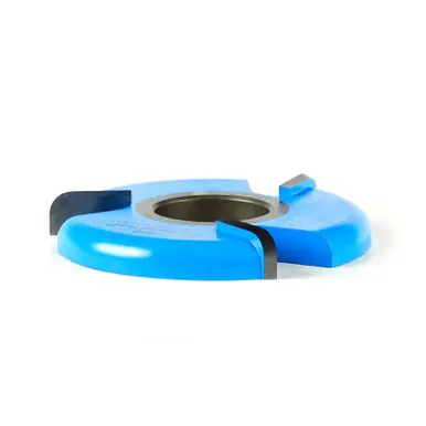 Amana 989 Carbide Tipped 3-Wing Raised Panel Back Cutter w/BB Rub Collar 1/4 R x 3-39/64 D x 1/2 CH