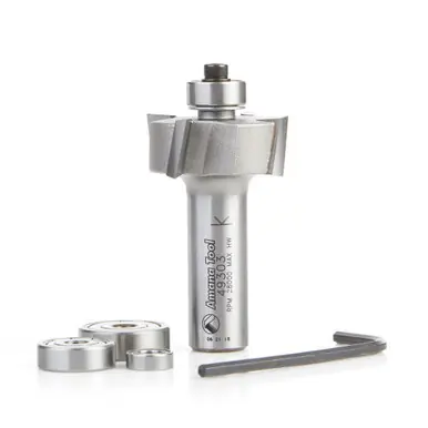 Amana 49303 Multi-Rabbet Four Different Rabbet Depths 1-1/4 D x 1/2 CH x 1/2" Shank Router Bit