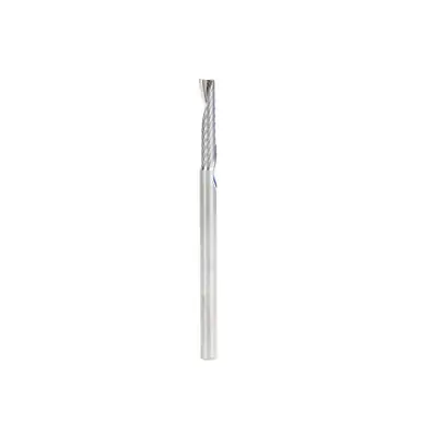 Amana 57318 Metric CNC Spiral O-Single Flute, Plastic Cutting 4 D x 20 CH x 4 Shank x 64mm Long