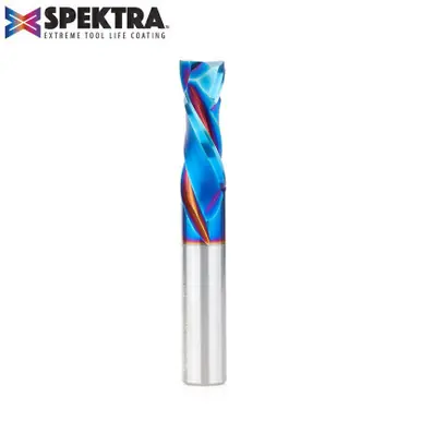 Amana 46193-K CNC Spektra Compression Spiral 1/2 D x 1-3/8 CH x 1/2 Shank x 3-1/2" Router Bit