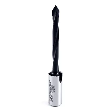 Amana 315005 Carbide Tipped Through-Hole Boring Bit R/H 5mm D x 77mm Long x 10mm Shank