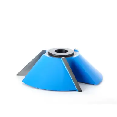 Amana SC618 Carbide Tipped 3-Wing Bevel 45 Deg Angle x 3-1/2 D x 1 CH x 1/2 & 3/4 Bore Shaper Cutter