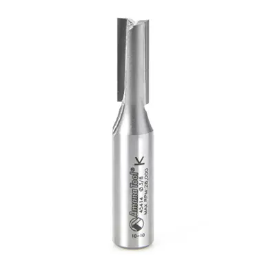 Amana 45414 Carbide Tipped Straight Plunge High Production 3/8 D x 1 CH x 1/2 Shank x 2-3/4" Router