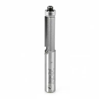 Amana 47103 Carbide Tipped Single Flute Flush Trim 3/8 D x 1 CH x 3/8 Shank x 2-7/8" Router Bit w/