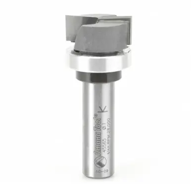 Amana 45565 Carbide Tipped Bottom Cleaning 1" D x 7/16 CH x 1/2 Shank w/ Upper Ball Bearing &