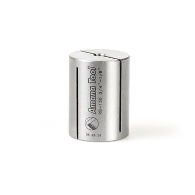 Amana RB-130 High Precision Steel Router Collet Reducer 3/4 Overall D x 1/8 Inner D x 1"