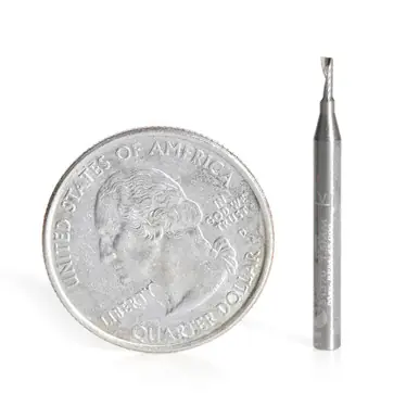 Amana 51370 Metric Spiral O-Single Flute, Aluminum Cutting 1.5 D x 4 CH x 3 Shank x 30mm Long Up-Cut