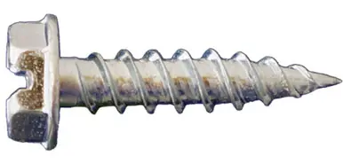 Daggerz NDLZ10112 - 10 x 1-1/2" Slotted Hex Washer Head Needle Point Screws Zinc (3000pk)