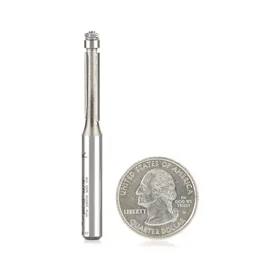 Amana MR0103 Miniature 3/16 D Flush Trim w/ 3/16 D Ball Bearing x 3/4 CH x 1/4" Shank Carbide Tipped