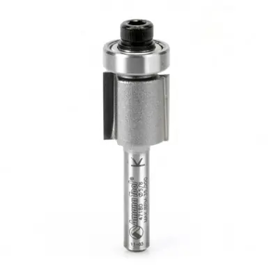 Amana 47180 Carbide Tipped Dynabit Laminate Trim, Flush Helix 5/8 D x 5/8 CH x 1/4" Shank w/ Lower