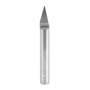Amana 45773 30 Degree Engraving 0.020 Tip Width x 1/4 Shank x 2-1/4" Signmaking Router Bit