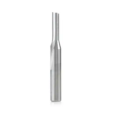 Amana 43532 Spiral O-Single Flute Straight Grind Aluminum Cutting 3/16 D x 5/8 CH x 1/4 Shank x 2"