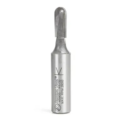 Amana 45905 Carbide Tipped Core Box 5/32 Radius x 5/16 Dia x 3/4 Cut Height x 1/2" Shank Router Bit